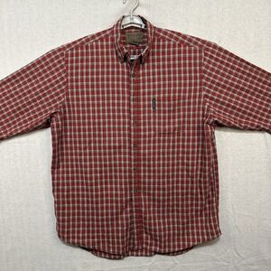 Vintage Abercrombie & Fitch The‎ Big Shirt Button Up Red Plaid XL *FLAWED*